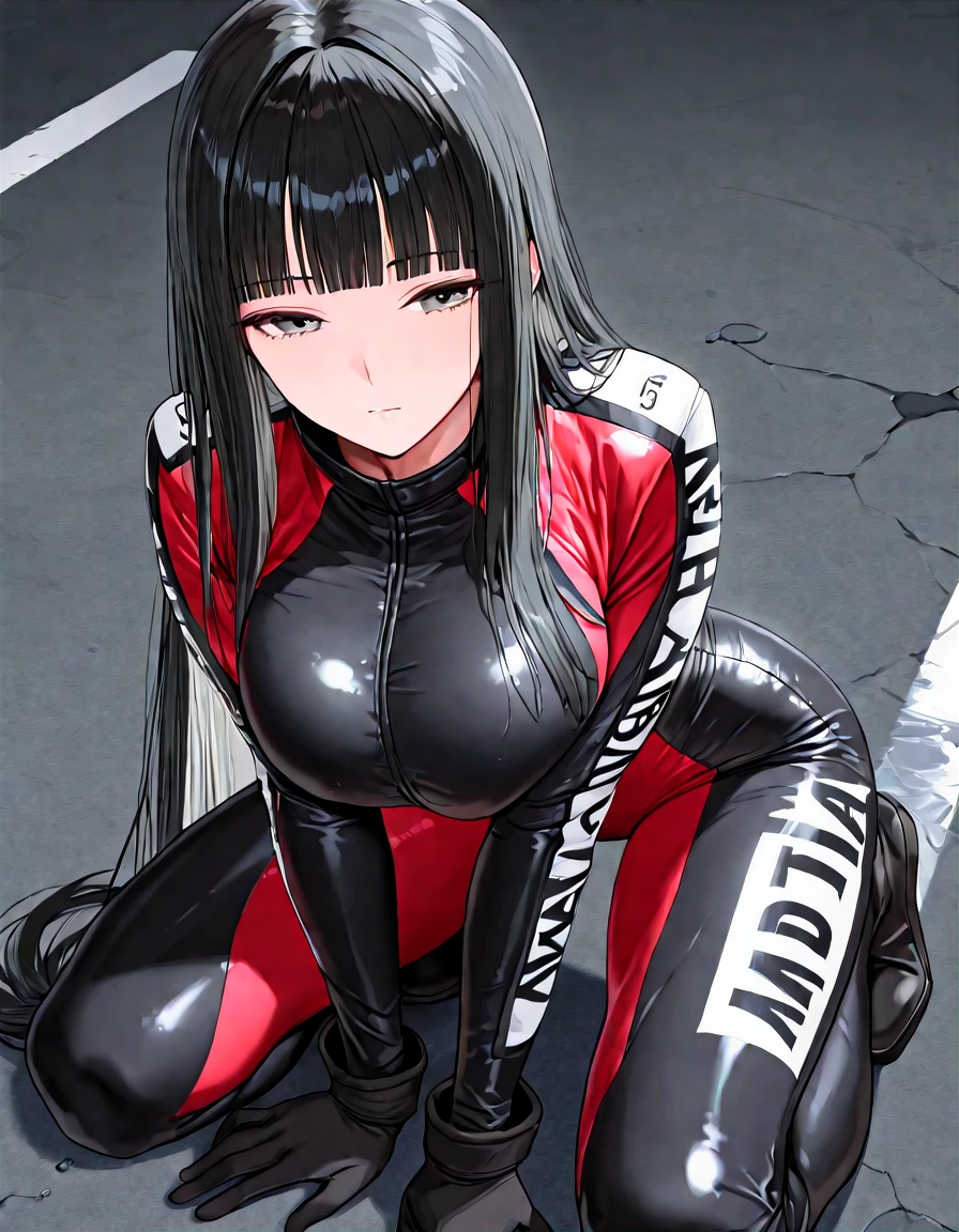 顔つきの路面
