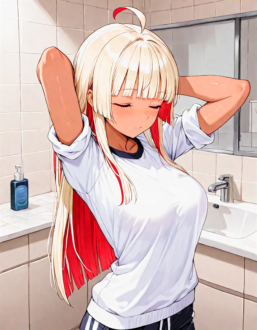 濡れたポールと、あんぱん一個