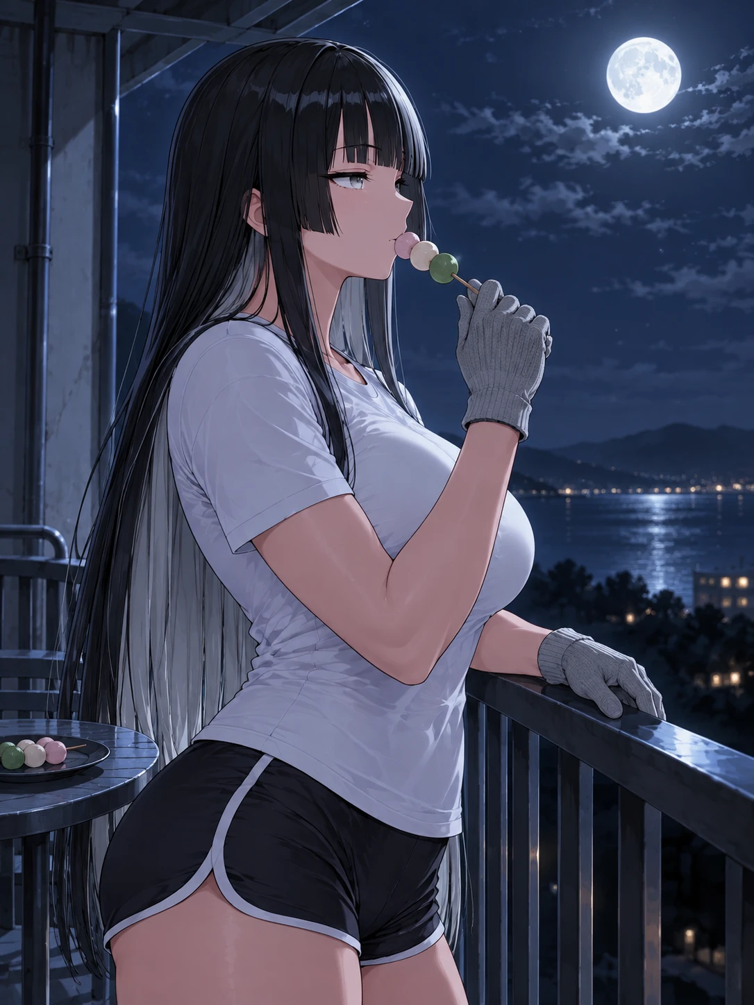 月と軍手