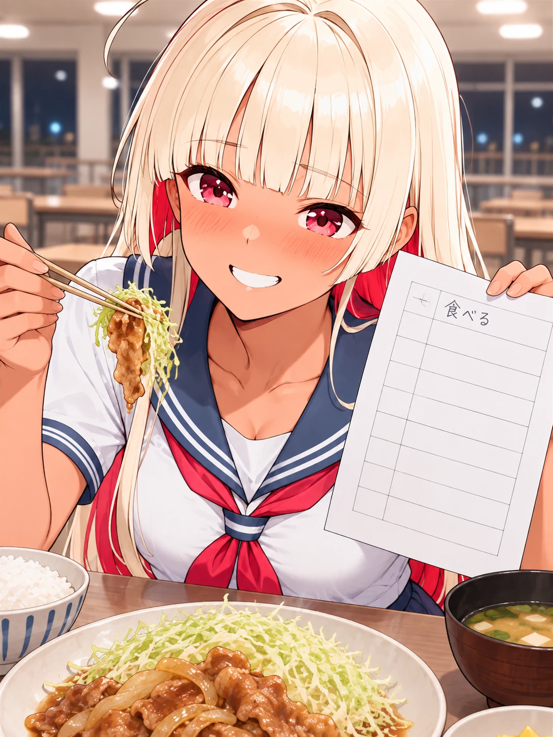 二行目の白いとこ