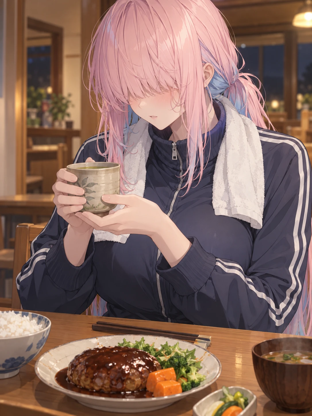 冷めていく湯呑み
